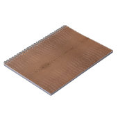 Carnet Impression Alligator Brown (Côté gauche)