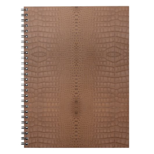 Carnet Impression Alligator Brown (Devant)