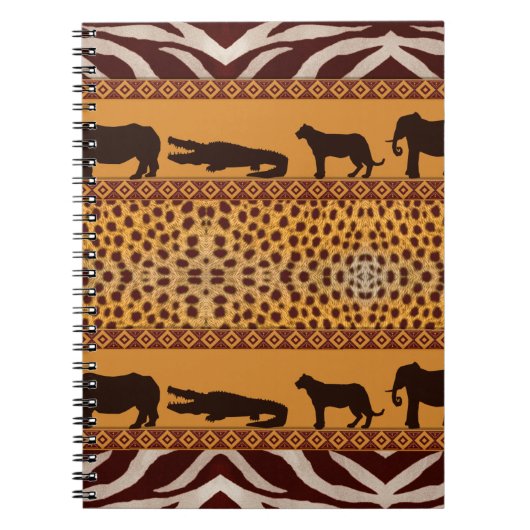 Carnet Impression animale de motif de guépard africain tr (Devant)