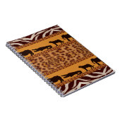 Carnet Impression animale de motif de jaguar africain tri (Côté Droit)