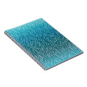 Carnet Impression Aqua Ombre Zebra (Côté Droit)