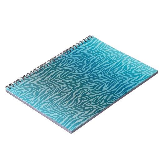 Carnet Impression Aqua Ombre Zebra (Côté gauche)