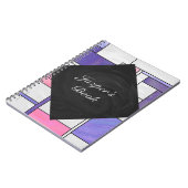 Carnet Impression blanc rose rose clair (Côté gauche)