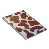 Carnet Impression Brown et blanche de vache (Côté Droit)