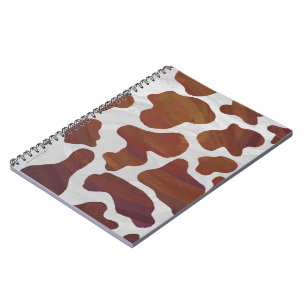 Carnet Impression Brown et blanche de vache