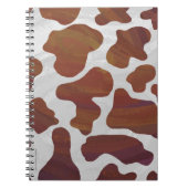 Carnet Impression Brown et blanche de vache (Devant)