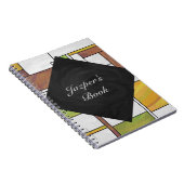 Carnet Impression Brown jaune vert (Côté Droit)