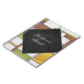 Carnet Impression Brown jaune vert (Côté gauche)