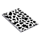 Carnet Impression cuir de vache noir et blanc  (Côté Droit)
