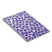 Carnet Impression dalmate violet et blanche (Côté Droit)