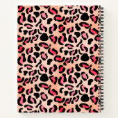 Carnet Impression d'animal de motif léopard moderne (Dos)