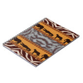 Carnet Impression d'animal de Tigre Blanc Tribal Africain (Côté gauche)