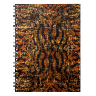 Carnet Impression d'animal de tigre grunge en détresse vi