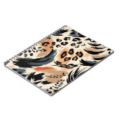 Carnet Impression d'animal exotique peint abstrait Léopar (Côté gauche)