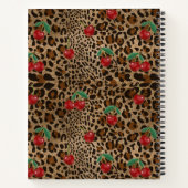 Carnet Impression d'animal Léopard Guépard à motif Cerise (Dos)