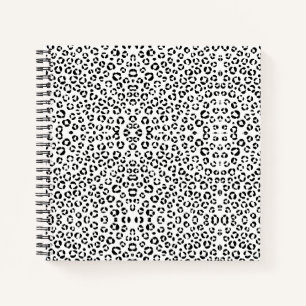 Carnet Impression d'animaux en noir et blanc