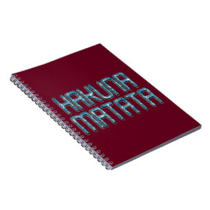 Carnet Impression d'art 3D Hakuna Matata