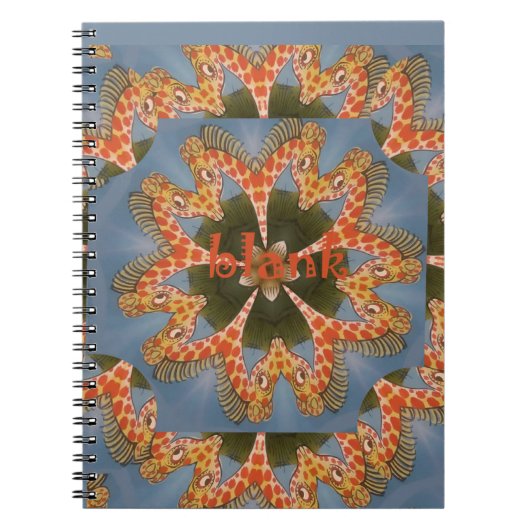 Carnet Impression d'art Abstrait Giraffe (Devant)