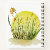 Carnet Impression d'art aquarelle Prairie Dorée (Dos)