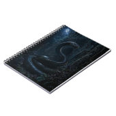 Carnet Impression d'art botanique sombre serpent gothique (Côté gauche)