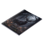 Carnet Impression d'art de cerf gothique forêt sombre (Côté gauche)