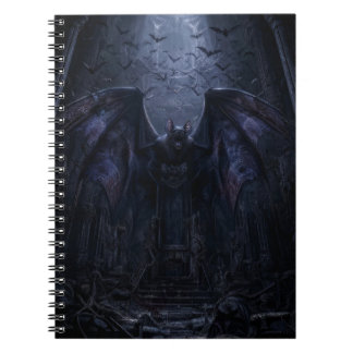 Carnet Impression d'art de chauve-souris gothique nuit so