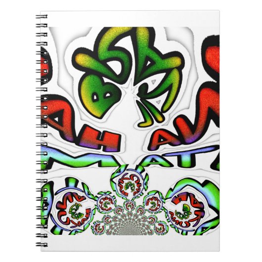 Carnet Impression d'art de graffiti Hakuna Matata colorée (Devant)