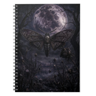 Carnet Impression d'art de lune gothique de Sphinx tête-d
