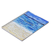 Carnet Impression d'art de texture de plage (Côté gauche)