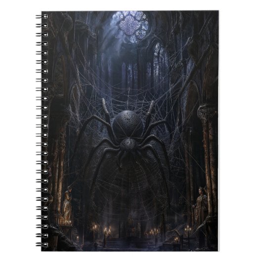 Carnet Impression d'art gothique victorien araignée sombr (Devant)