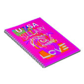 Carnet Impression d'art Hillary Inspiration en rose (Côté Droit)