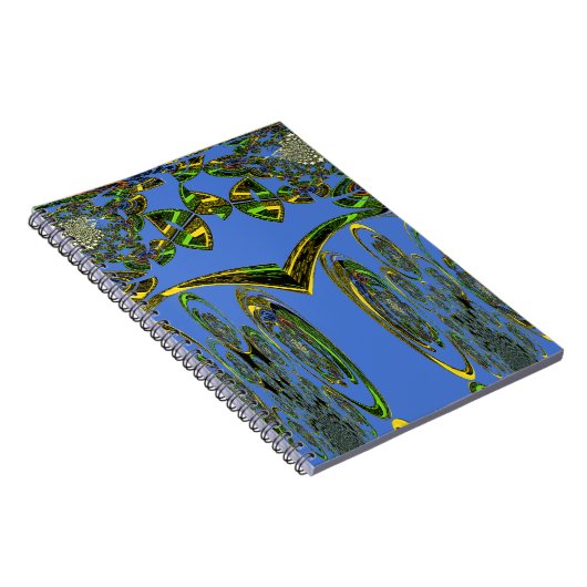 Carnet Impression d'art Iridescente avec design abstrait  (Côté Droit)
