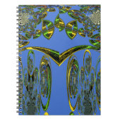 Carnet Impression d'art Iridescente avec design abstrait  (Devant)