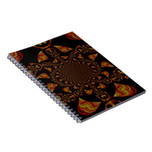 Carnet Impression d'art Kaleidoscope crâne