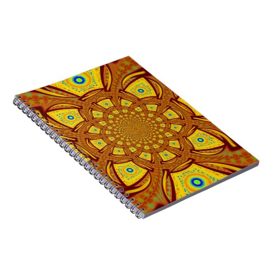 Carnet Impression d'art Kaleidoscope d'or (Côté Droit)