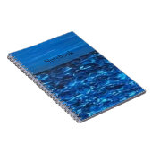 Carnet Impression d'art Texture Bleue (Côté Droit)