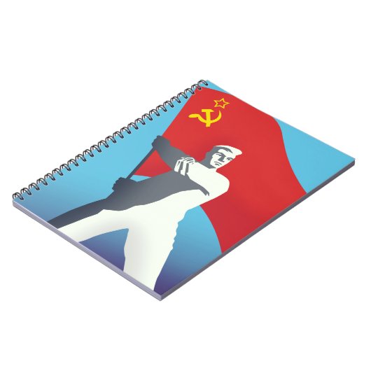 Carnet Impression d'art vintage d'ouvrier de l'Union sovi (Côté gauche)