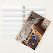 Carnet Impression de bloc de bois de fantôme japonais Vin (À l'intérieur)