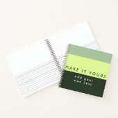 Carnet Impression de citation personnalisée moderne (Intérieur)
