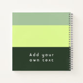 Carnet Impression de citation personnalisée moderne (Dos)