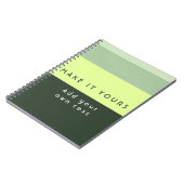 Carnet Impression de citation personnalisée moderne (Côté gauche)