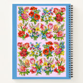 Carnet impression de collection de fleurs florales épique (Dos)