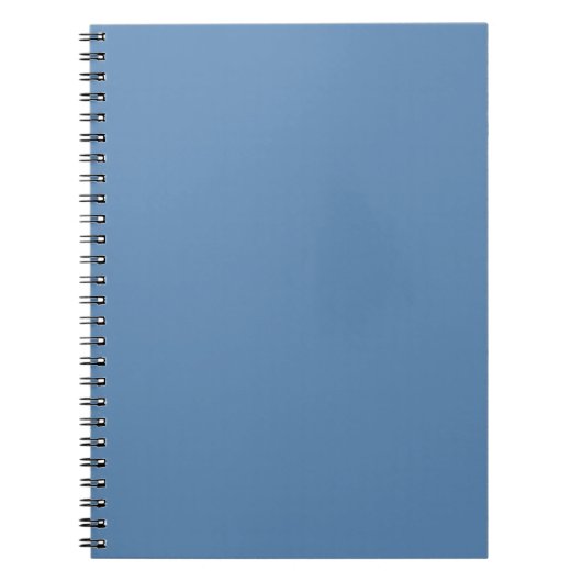 Carnet Impression de couleur unie Lichen Bleu, Gris Bleu  (Devant)