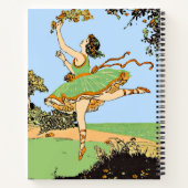 Carnet impression de danseuse joyeuse (Dos)