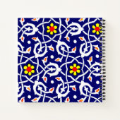 Carnet impression de fleurs et noeuds (Dos)
