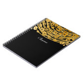 Carnet Impression de guépard Golden Glam, impression d'an (Côté gauche)