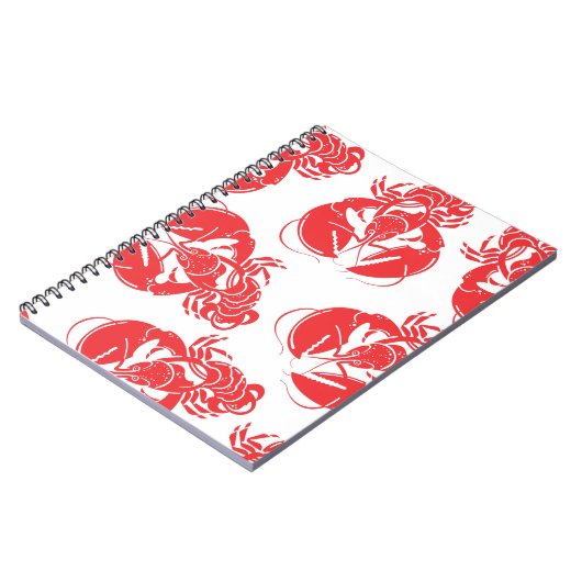 Carnet impression de homard (Côté gauche)