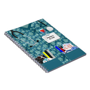 Carnet Impression de la fleur d'ordinateur portable perso