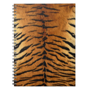 Carnet Impression de la fourrure en bande de tigre