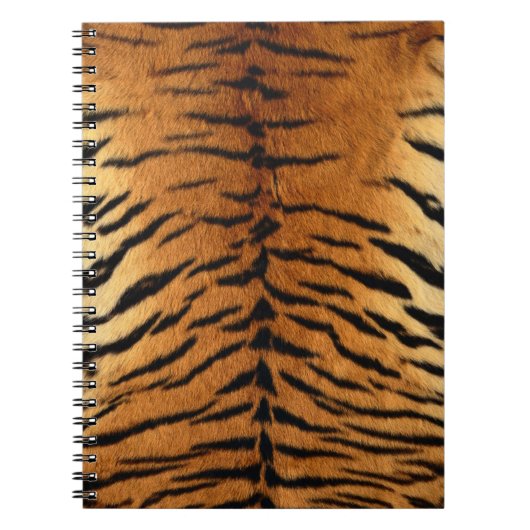 Carnet Impression de la fourrure en bande de tigre (Devant)
